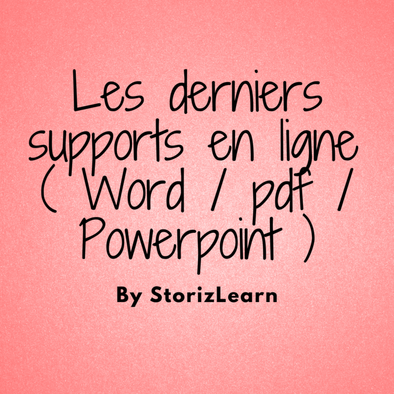 Les derniers supports en ligne