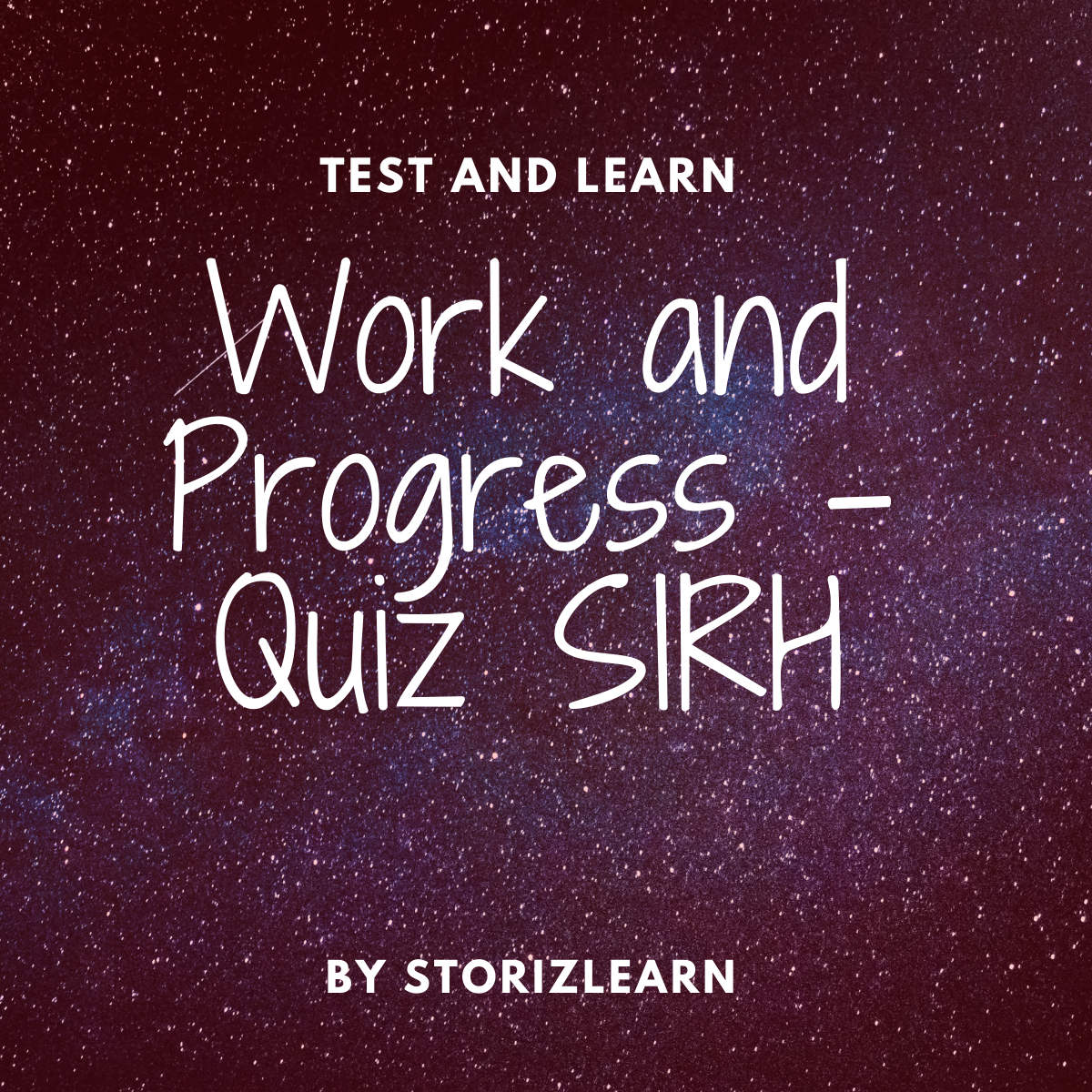 Work and Progress – Quiz SIRH