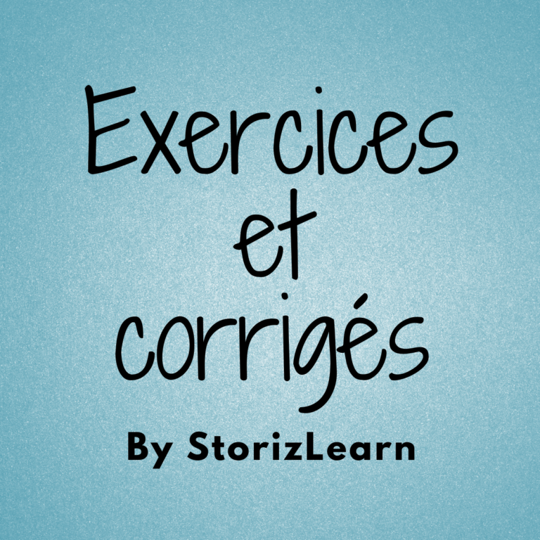 Tous les exercices et corrigés en ligne